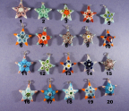 Stars, 25mm, Assorted Colors,, Numbers 1 through 20 Stars, 25mm, Assorted Colors,, Numbers 1 through 20